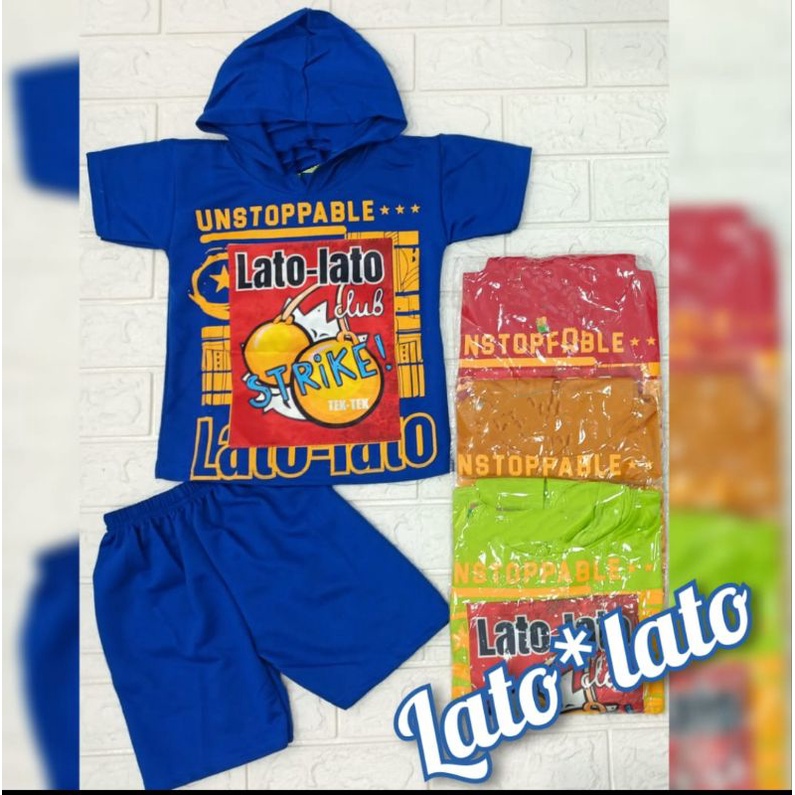 SETELAN ANAK HODIE MAINAN LATO LATO USIA 1-10THN/MAINAN VIRAL LATO/KUPLUK LATO LATO/SETELAN KEREN ANAK