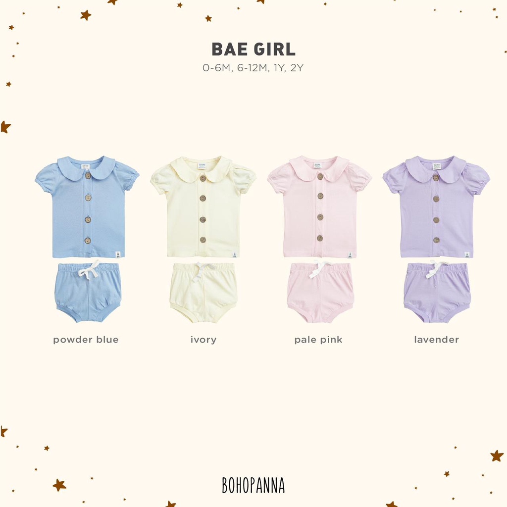 BOHOPANNA MURAH BAE SET GIRL SETELAN ANAK PEREMPUAN BOHO PANNA
