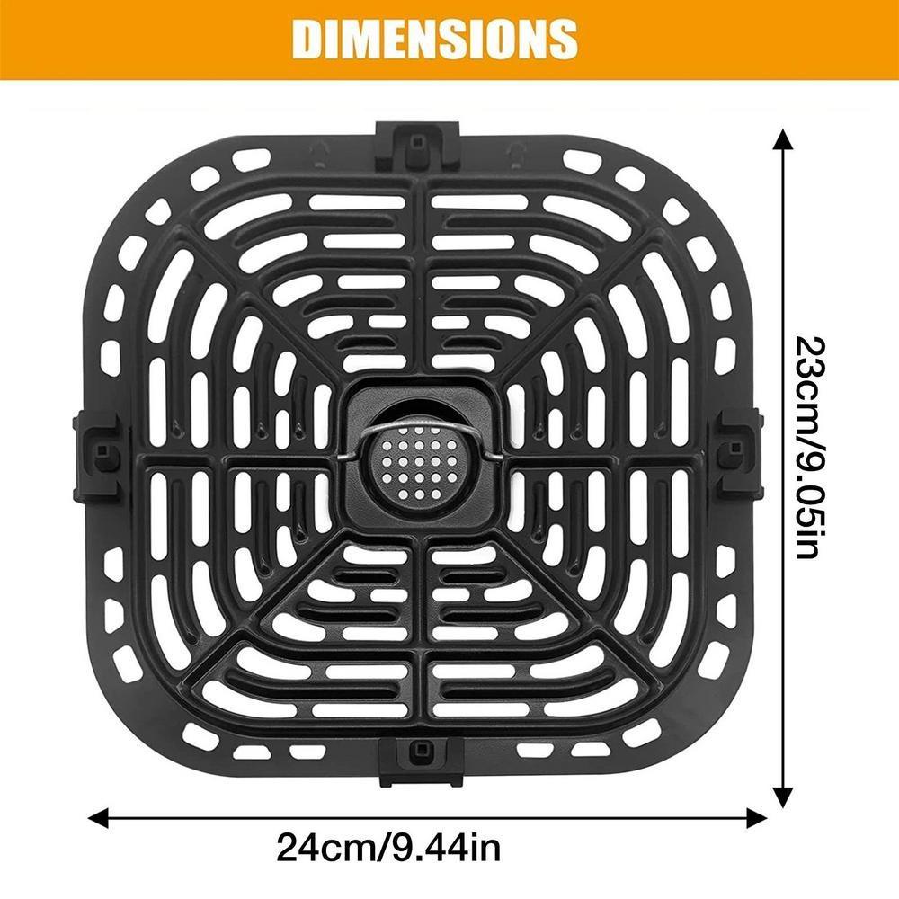 Solighter Food Aman Untuk Instants 6QT Air Fryers Dengan Kaki Karet Grill Pan