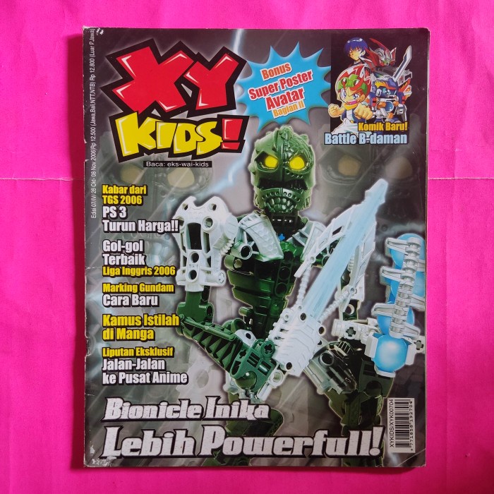 Majalah anak xy kids bionicle inika lebih power full 11/06