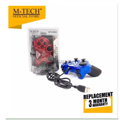 Gamepad single m-tech wired usb 2.0 turbo for Pc Laptop Ps4 ps3 mt-8400 8400s mtech mt8400 mt8400s