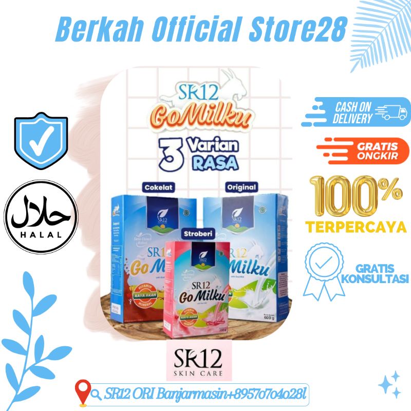 

COD GOMILKU SR12 SUSU KAMBING ETAWA ASLI COKELAT STRAWBERY ORIGINAL GO MILKU SR12 READY STOK