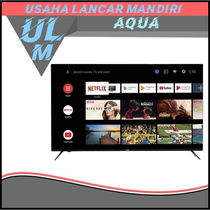 Aqua Android Smart Tv 40 Inch Le40Aqt6600 - Khusus Jakarta