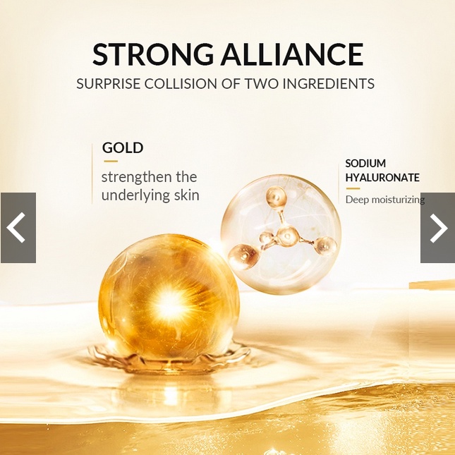 BIOAQUA 24K Gold Facial Trial Kit (3g+3g+3g) ×10pcs Contains toner/serum/essence cream