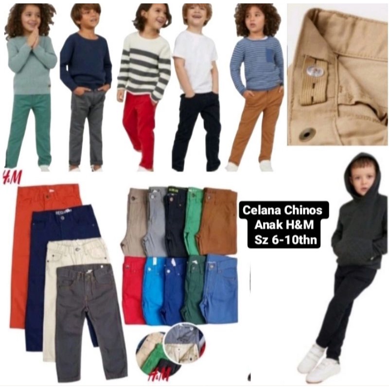 Celana Panjang Chino Anak Sz 6-10 tahun