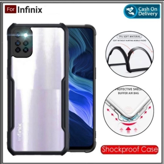 Case HP Infinix Note 12 G96/Hot 12 Pro 4G/HOT 20 List Hitam HOT 12 PRO 4G CasinG AGH
