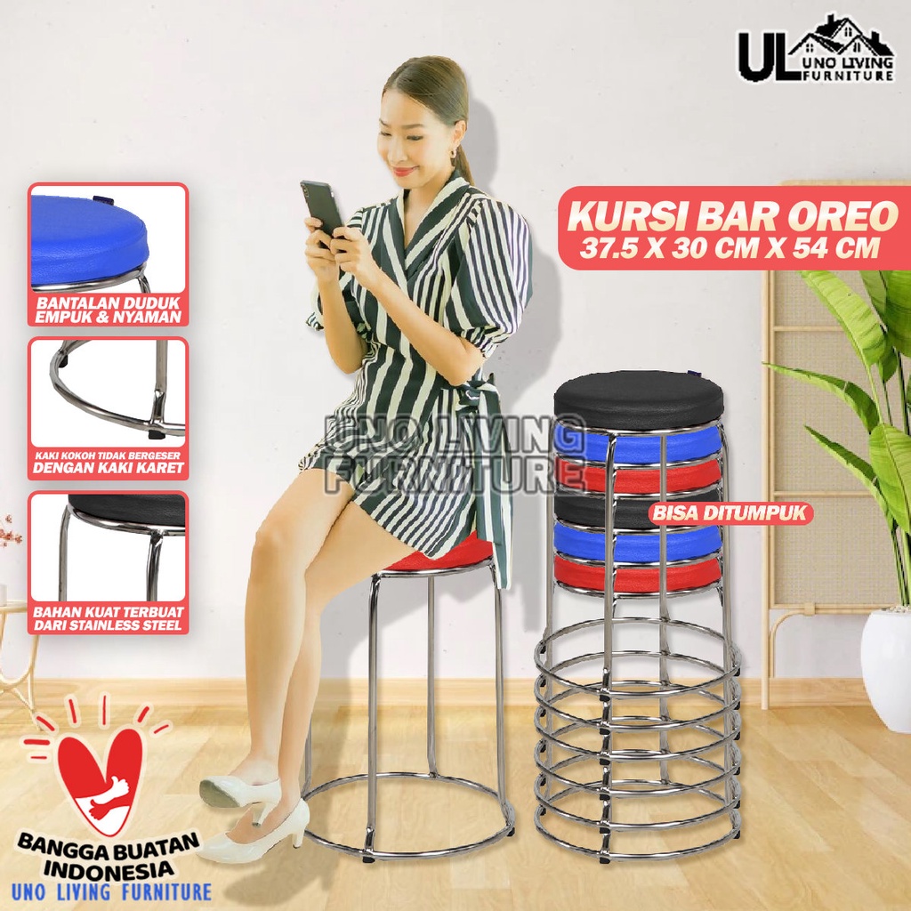 Kursi Baso Oreo Besi Aveda Murah Kaki Besi Kursi Bar Oreo Kursi Kafe