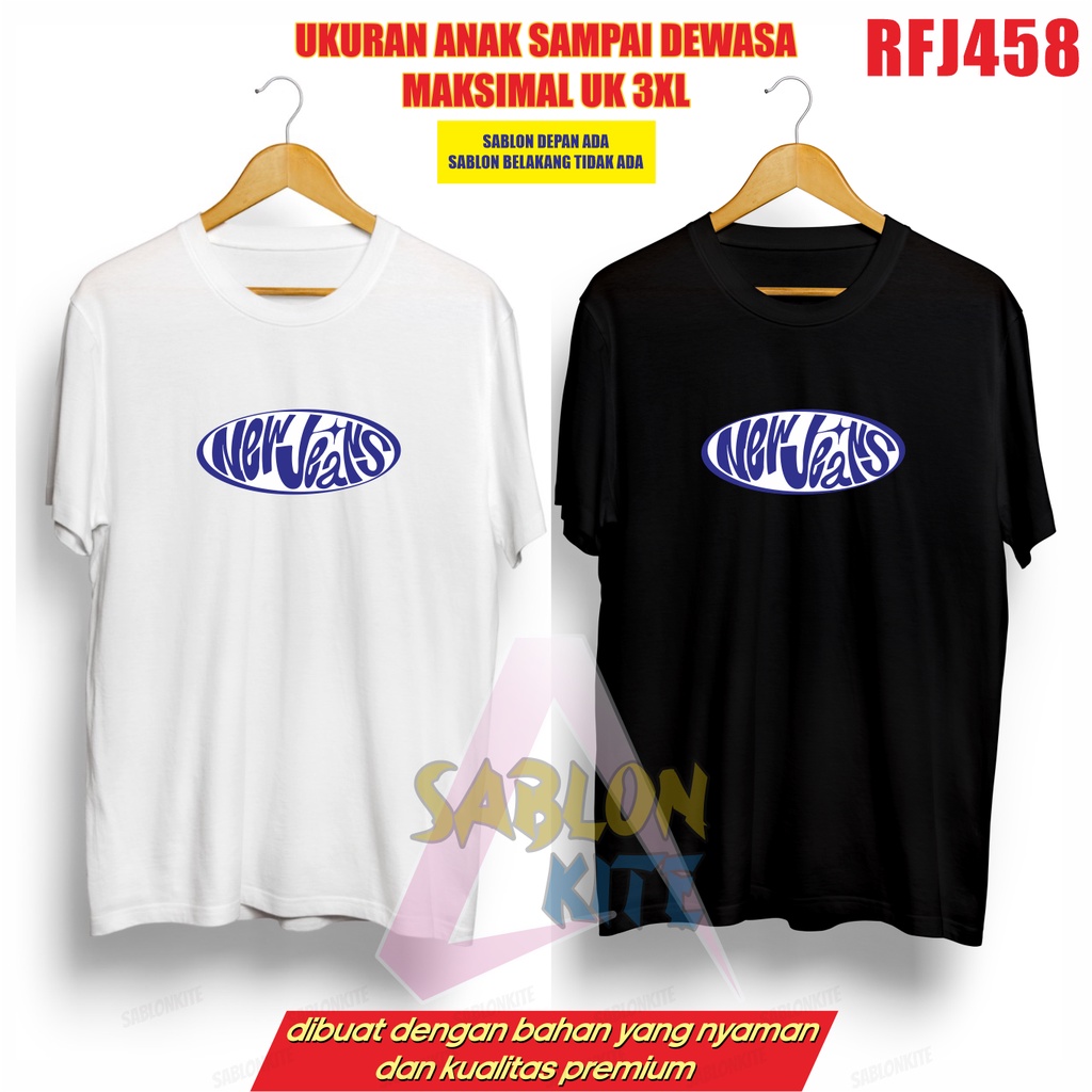 Kaos kpop girlband NewJeans logo RFJ458