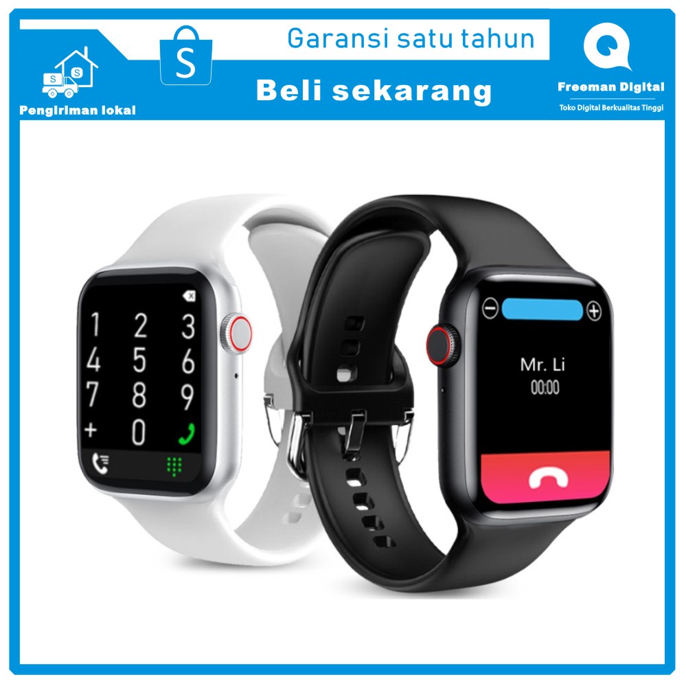 【Garansi satu tahun】T500+ Smartwatch iWatch Series 6 Sports Watch Bluetooth Watch Music Jam Tangan P