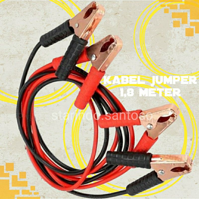 KABEL JUMPER aki 1,8meter accu kering soak mobil 500A