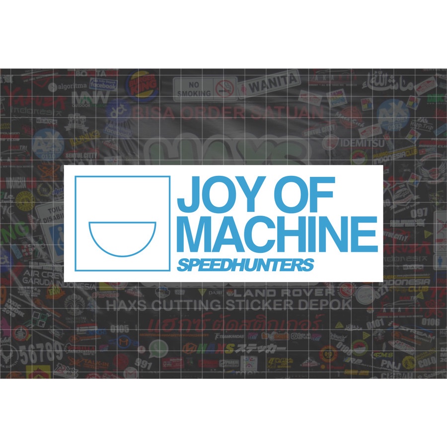 Cutting Sticker Joy Of Machine Ukuran 15 Cm Untuk Mobil