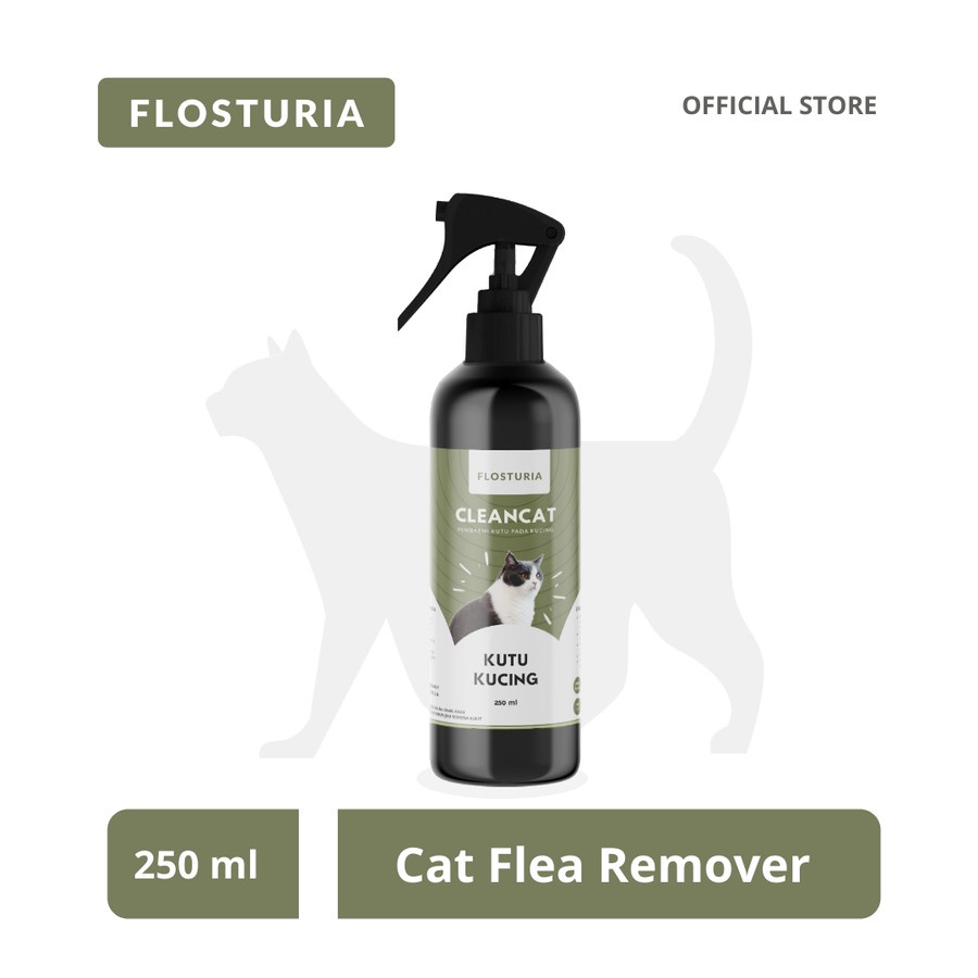 Flosturia SPRAY Cleancat Semprotan Obat Kucing Anti Scabies Kutu 250ml - Ampuh Aman Untuk Kitten &amp; Sedang Hamil