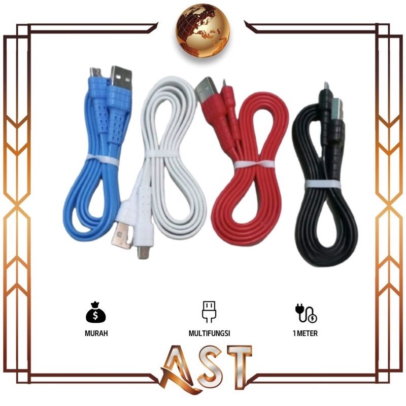 Kabel Cas / Data  Micro Fast charging panjang 1 meter