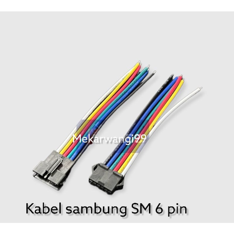 sambungan kabel SM 6 pin 10 set