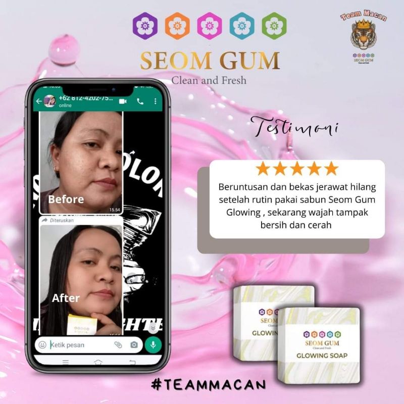 ❤️ SEOM GUM ❤️ SABUN SEOM GUM GLOWING SOAP ORIGINAL | SEOM GUM FEMININE SOAP BPOM Pemutih Wajah Alami Original Kecantikan Wajah Glowing - Keluarga id