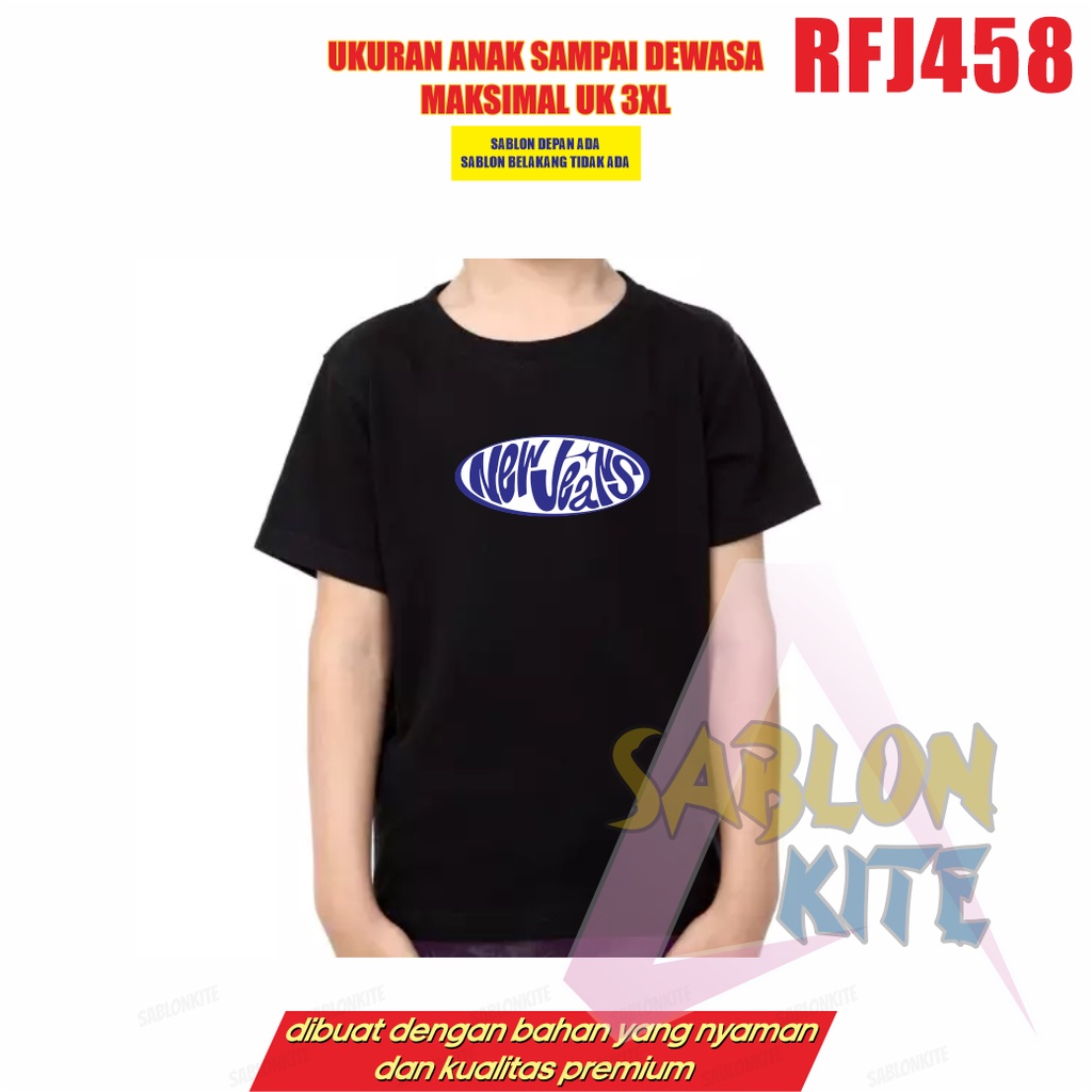 Kaos kpop girlband NewJeans logo RFJ458