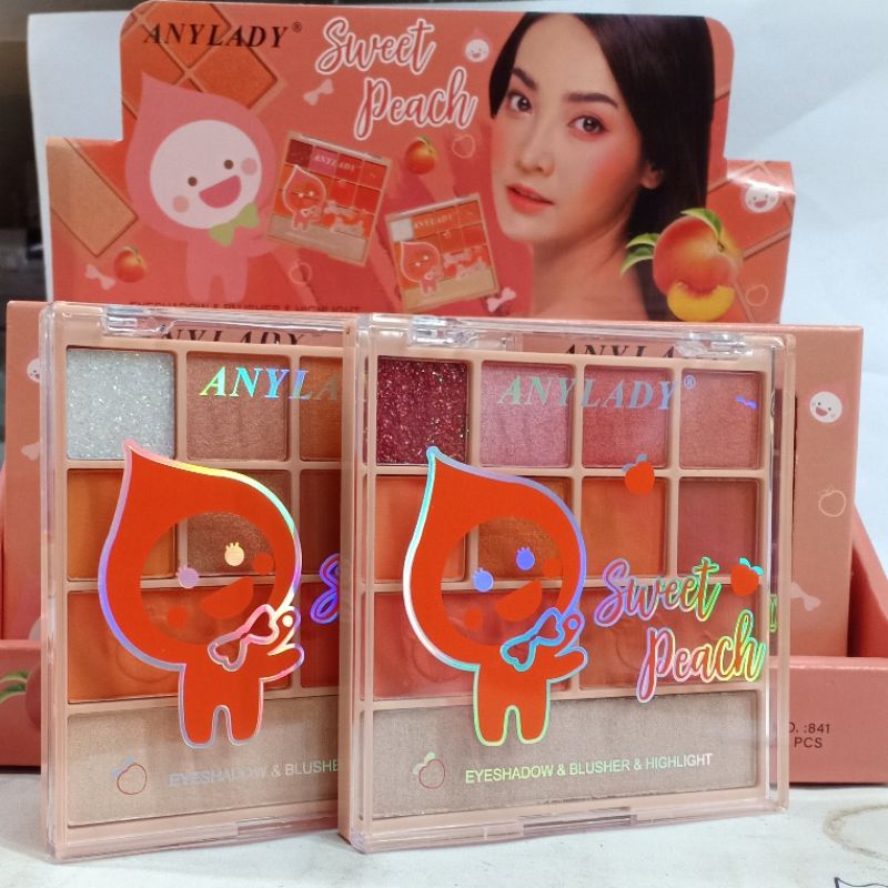 Anylady Sweet Peach Eyeshadow &amp; Blusher - Highlight 841