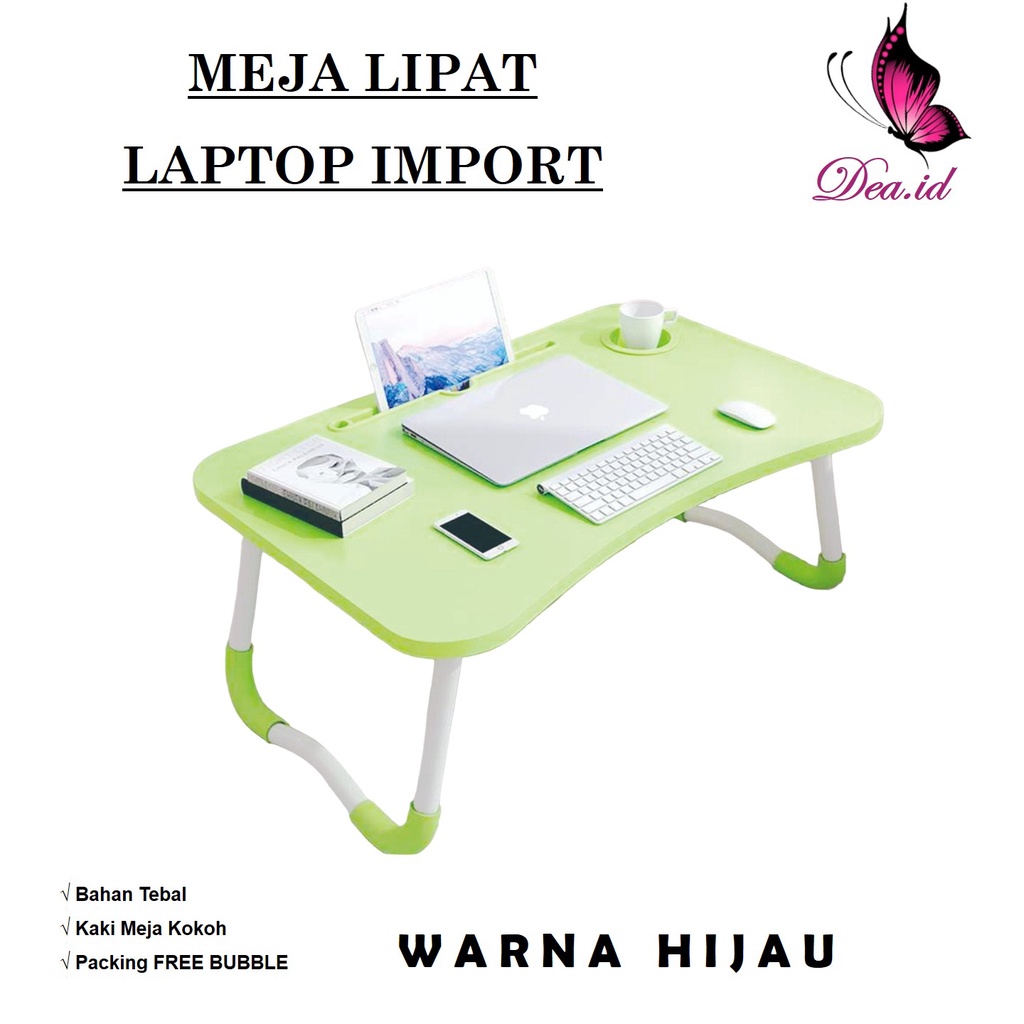 [DEASHOP] MEJA LAPTOP LIPAT PORTABLE TEBAL KOKOH AWET - MEJA BELAJAR ANAK DAN DEWASA BERKUALITAS - MEJA LIPAT IMPORT MULTIFUNGSI