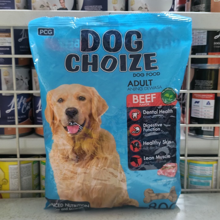 Makanan Anjing Dog Choize Adult Beef Flavour Kemasan 800G