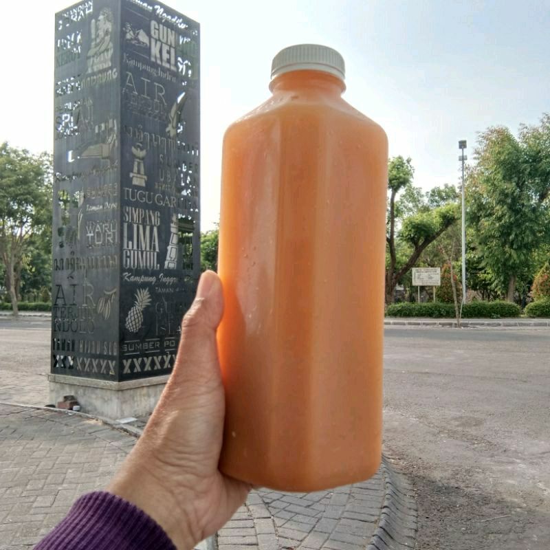 Eceran - Botol Plastik Pet 1000ml Kale Kotak