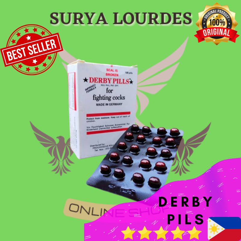 Doping derby pill obat doping tenaga ayam tarung 20pil vitamin kuat nafsu makan sanger agresif