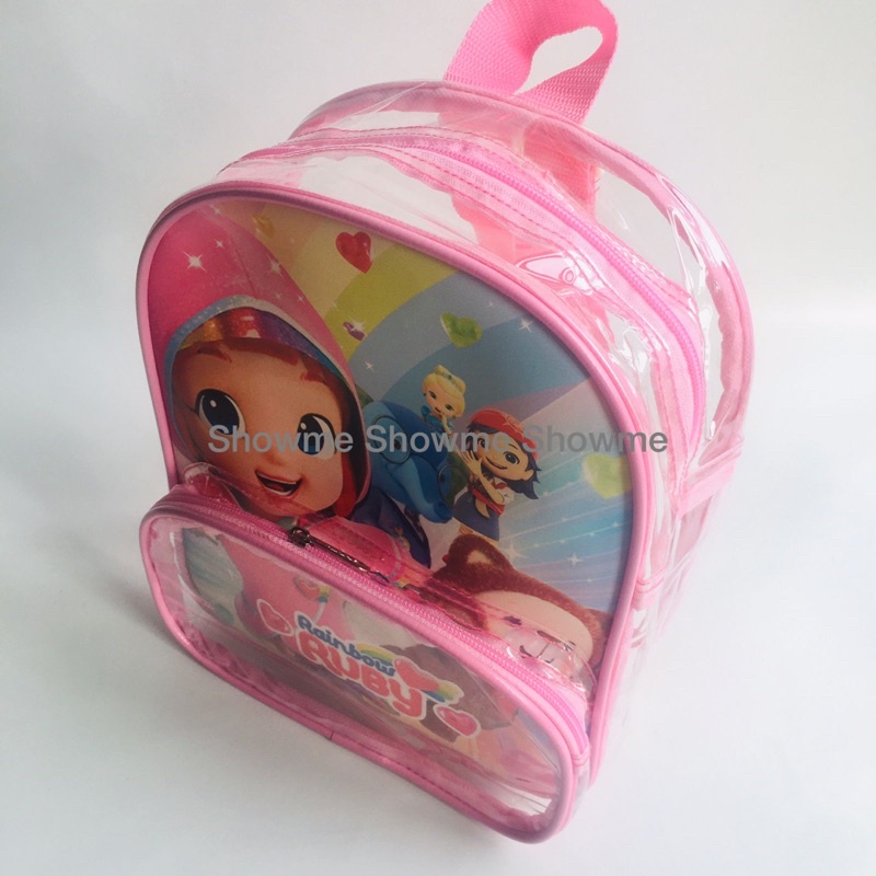 SHOWME TAS RANSEL ANAK SEKOLAH / MIKA PREMIUM /LUNCH BAG / BINGKISAN / ULANG TAHUN / TAS BOTOL SUSU / TAS BABY / TRAVEL BAGS / TAS MIKA / GOODIE BAG RAINBOW RUBY CUTE