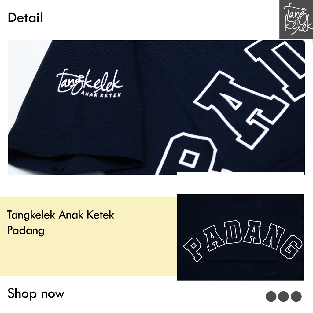 Tangkelek Baju Kaos Anak Ketek Padang Warna Navy