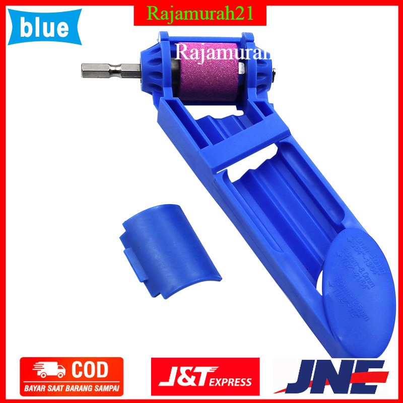 Alat Asah Mata Bor Corundum Wheel Bit Sharpener Titanium Drill Grinding - Blue - 7ROT2KBL