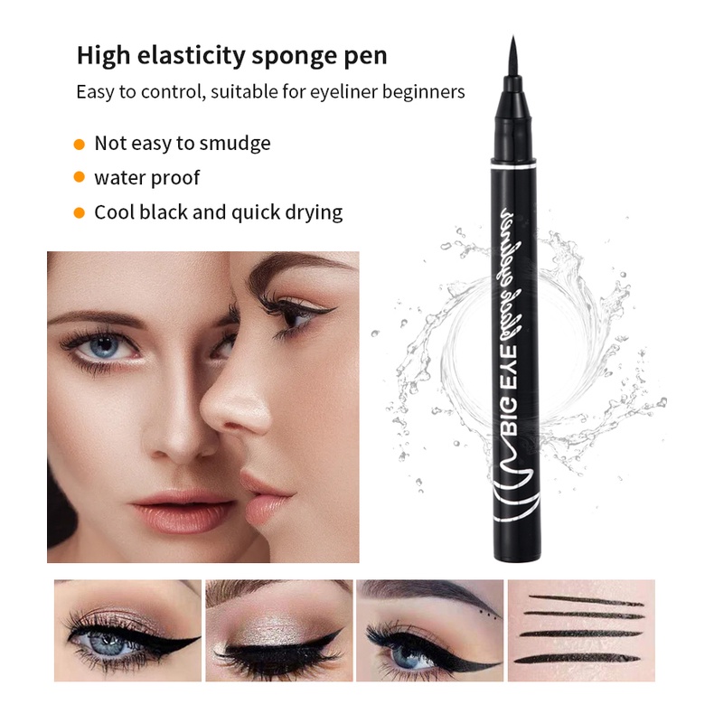 BIG EYE Black Waterproof Eyeliner