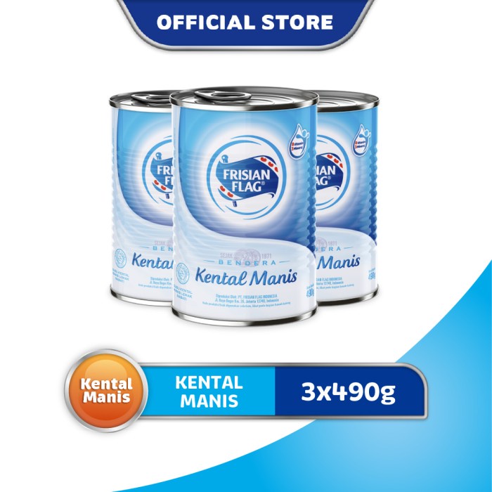 

Frisian Flag Bendera Kental Manis Kaleng 490g [3 pcs]