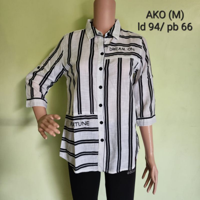 PL Ako Kemeja Atasan Blouse Wanita Murah