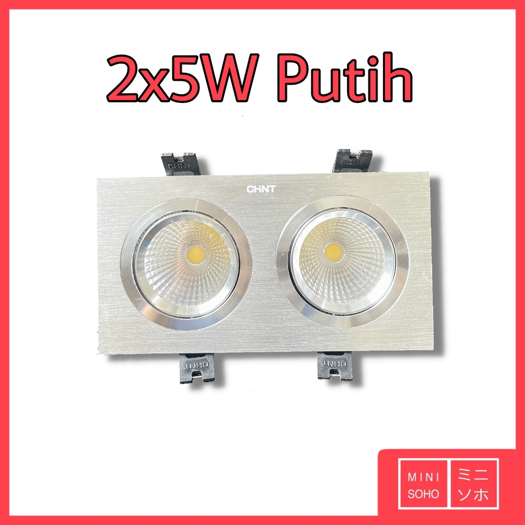 Lampu Halospot Sorot Spotlight Downlight Grill Light 2 / 3 Mata 5W / 6W