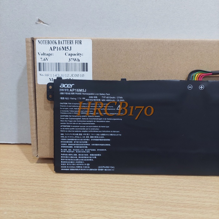 Baterai Acer Aspire 3 A311-31 A114-31 A515-31 A314-31 A315-31 AP16M5J -HRCB