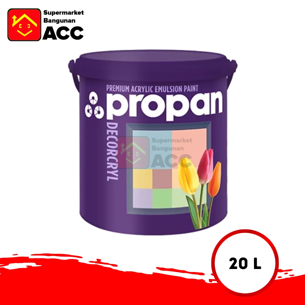 Propan Decorcryl Cat Tembok Interior Tinting Warna Muda 20 liter