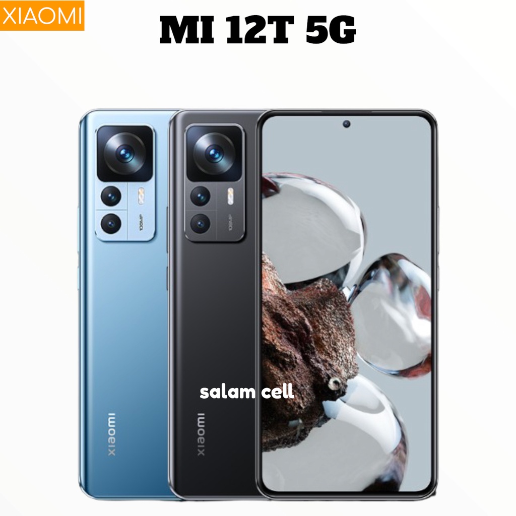 Xiaomi 12T 5G Ram 8+3/256GB NFC Dimensity 8100-Ultra 108MP OIS Triple Kamera Layar 120Hz Mi12T Amoled Norepack Garansi Resmi