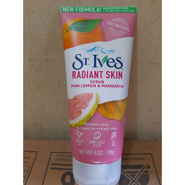 ST.Ives radiant skin scrub pink lemon &amp; mandarin 170g