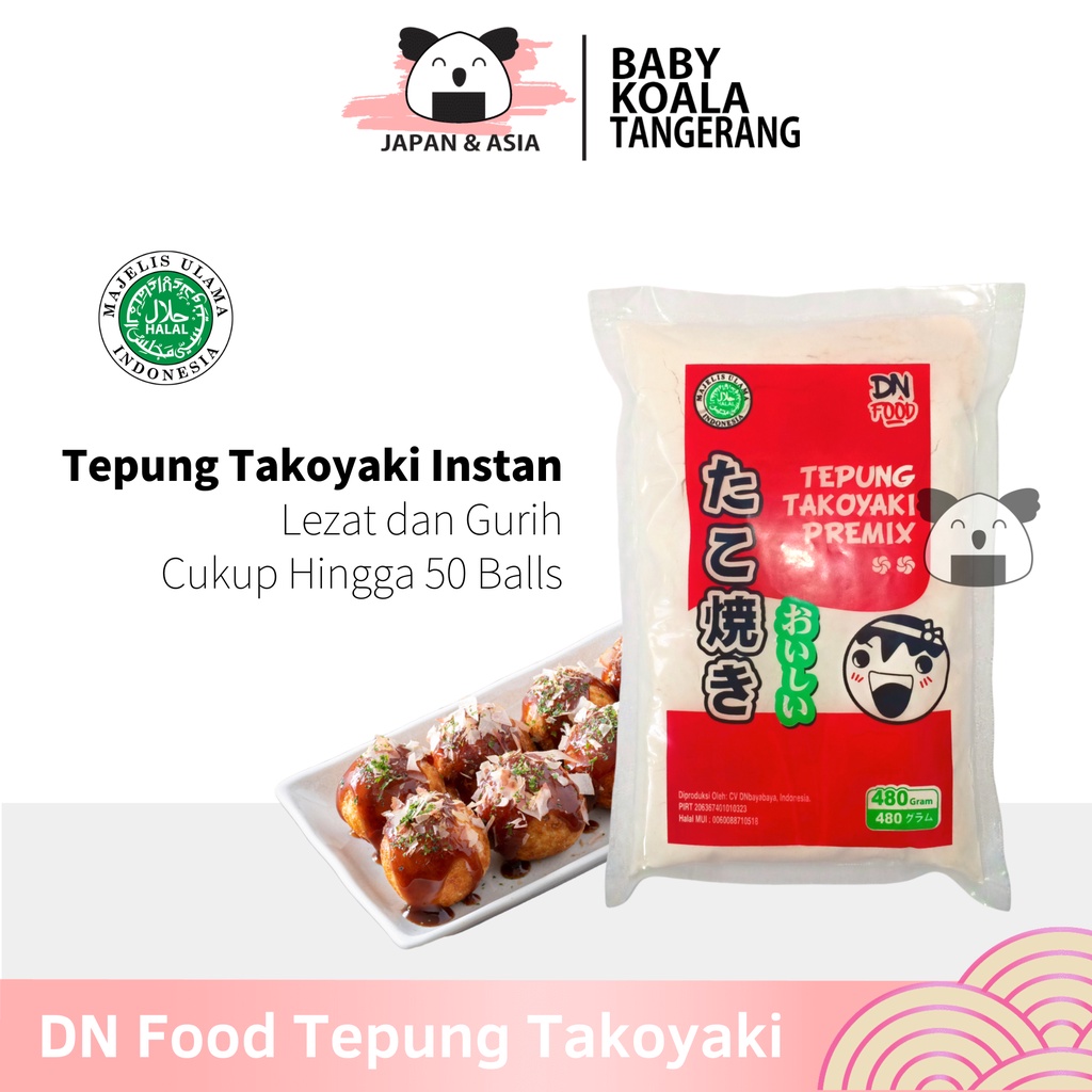 

DN FOOD Tepung Takoyaki Premix Instan 480 g Halal.