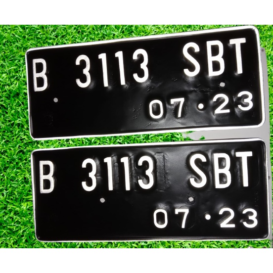Plat Motor Listrik Plat Motor Biasa Standard Murah