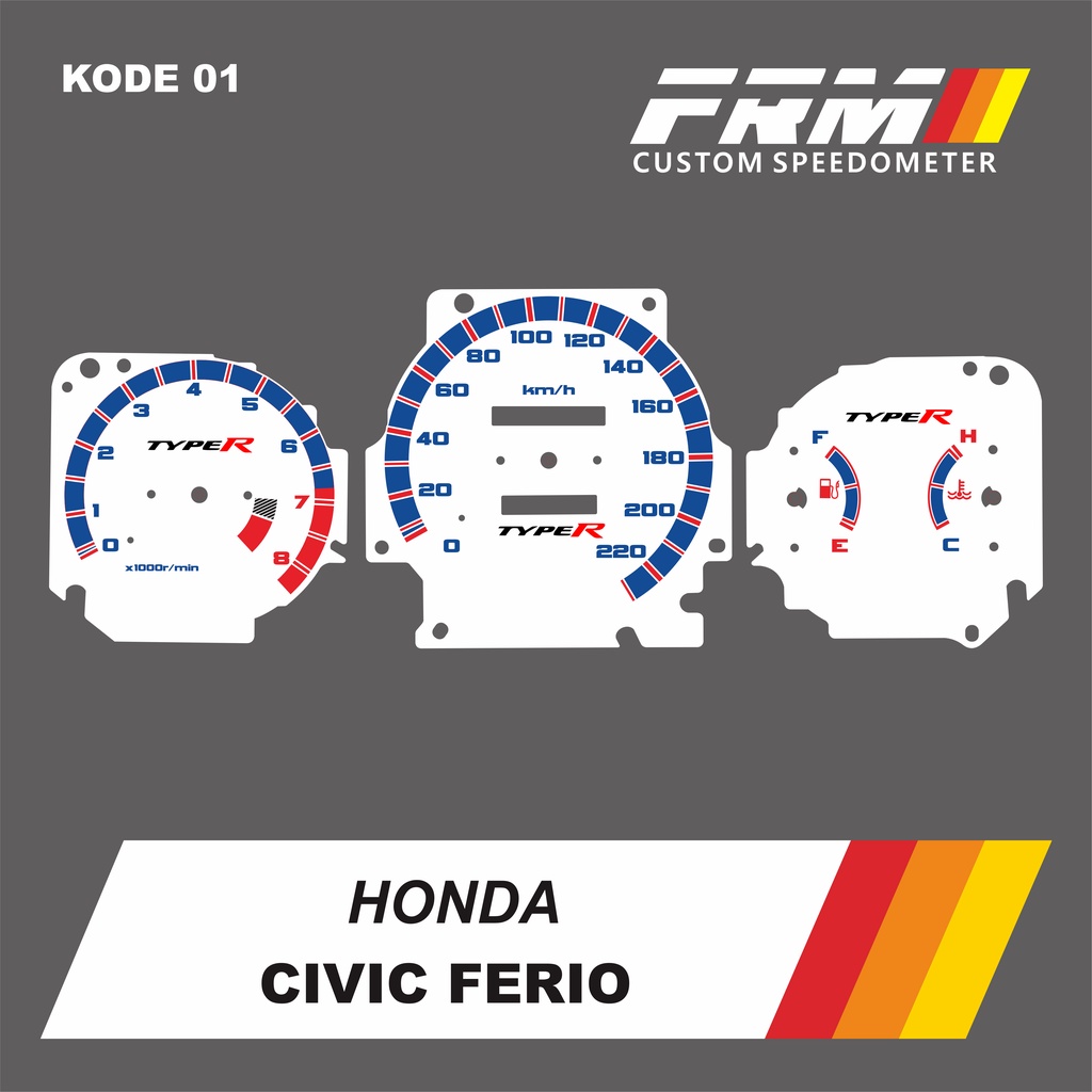Panel speedometer civic ferio custom / papan speedometer civic ferio