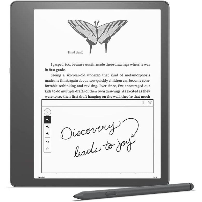 Amazon Kindle Scribe, the first Kindle for reading and writing, with a 10.2” 300 ppi Paperwhite display, includes Premium Pen