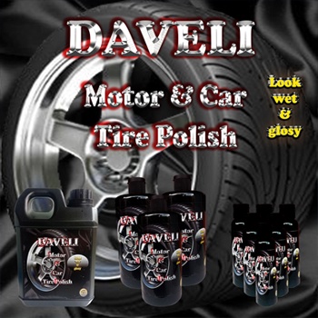 DAVELI Semir Ban 1 liter / Pengkilap Ban / Penghitam Ban Mobil Motor