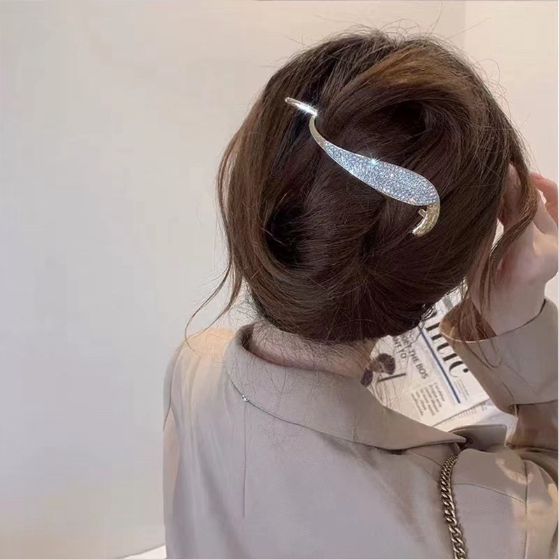 Korea Logam Kupu-Kupu Mutiara Klip Rambut Jepit Rambut Fashion Manis Ponytail Clip Barrettes Hairgrips Hiasan Kepala Wanita Hair Accessorie