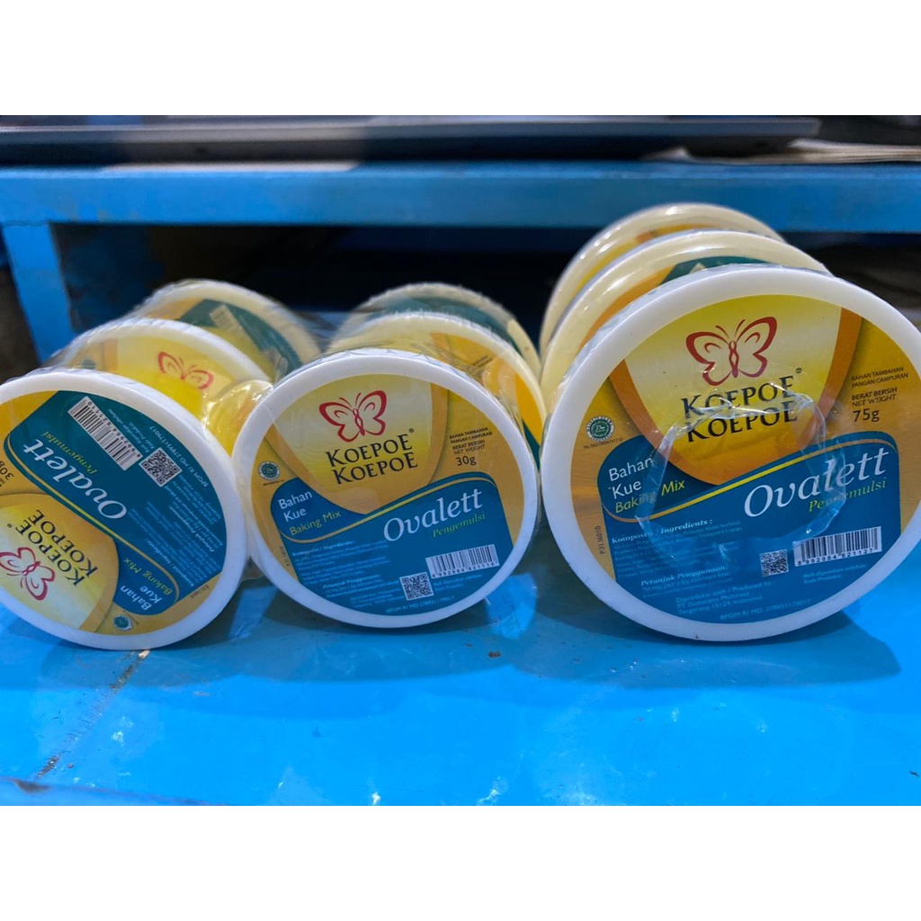 

kupu-kupu koepoekoepoe ovalett 30gr dan75gr ovalet
