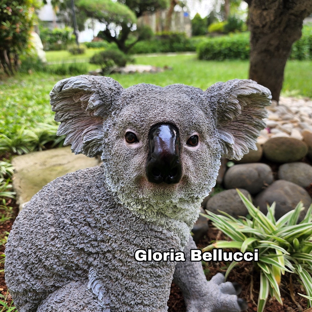 Patung koala besar pajangan rumah dekorasi hiasan taman pohon kebun