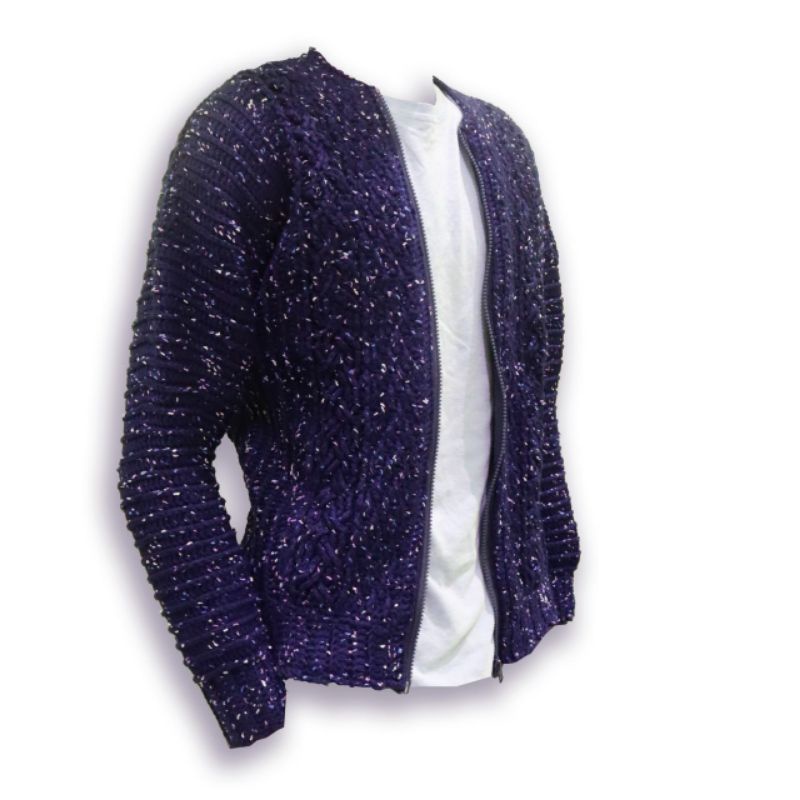 Custom Zipper Cardigan (Cardigan Zipper Rajut) - handmade by naurah