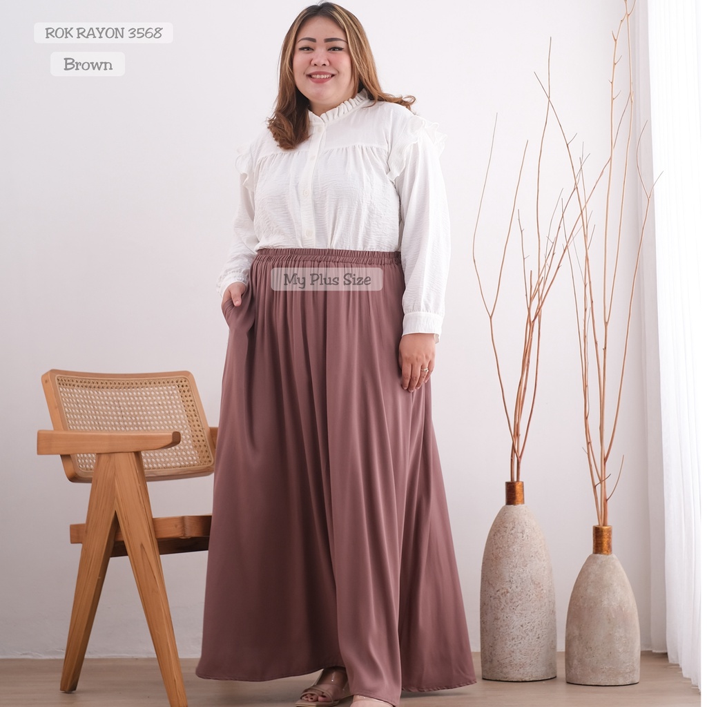 Rok Payung Super Jumbo Wanita 3568, 3XL &amp; 5XL