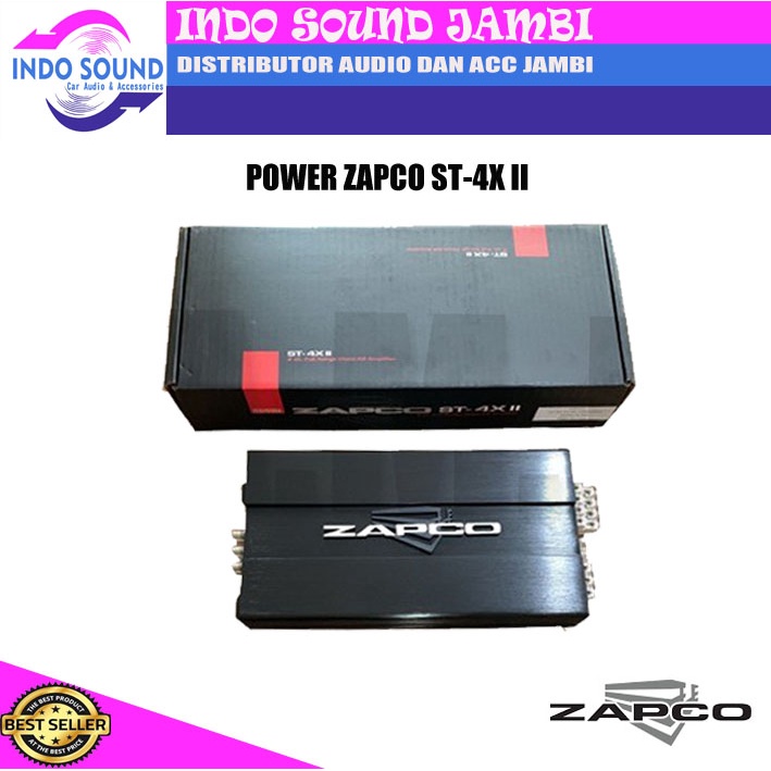 Jual POWER ZAPCO 4CHANNEL ST4X II POWER AMPLIFIER ZAPCO Shopee