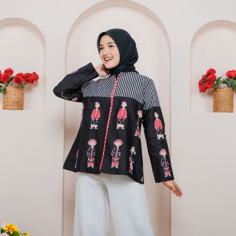 Noorma blouse batik karakter batik kantor