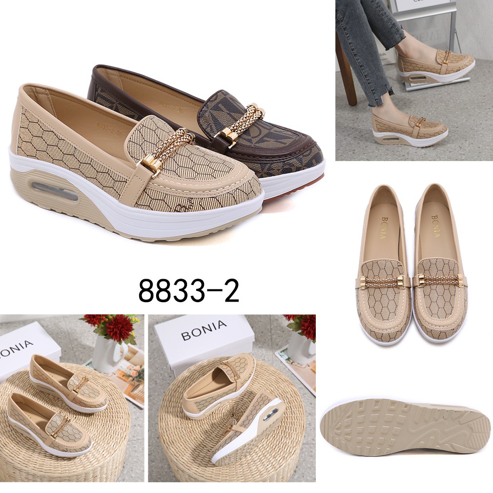 Bo Mono Wedges Slip-On Shoes #8833-2