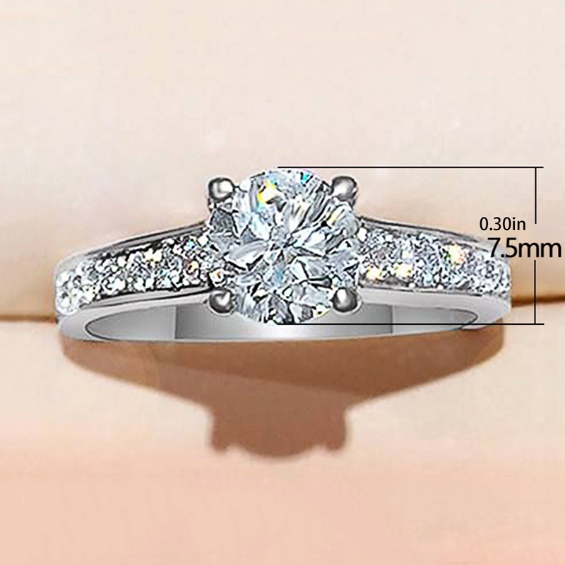 Fashion Dikontrak Wanita Cincin Dengan Cubic Zirconia Dainty Pernikahan Pertunangan Aksesoris Serbaguna Desain Perhiasan